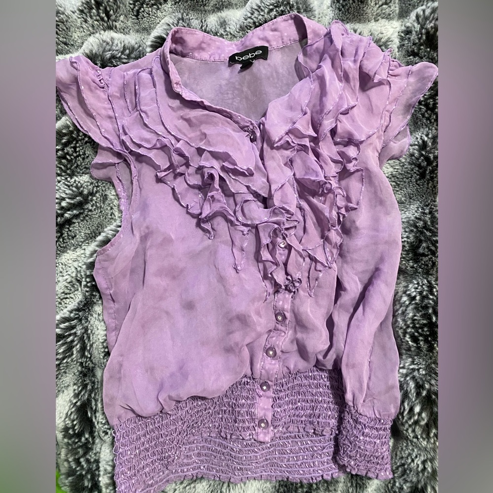 Bebe sheer top